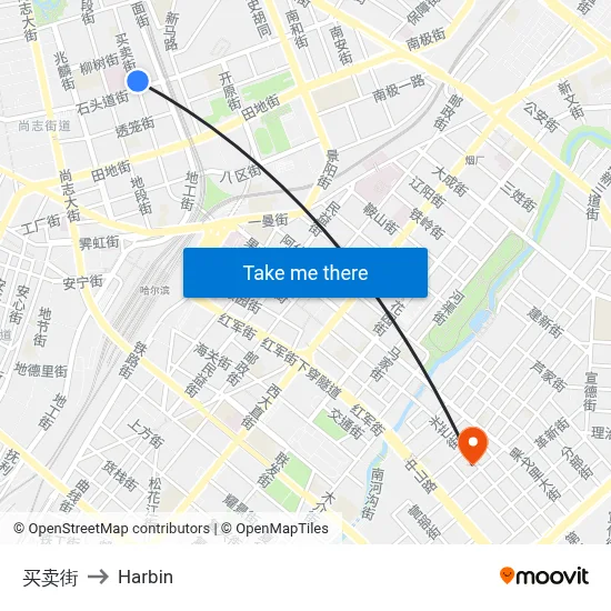 Buy and Sell Street to Harbin map