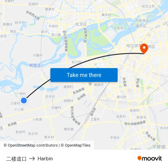 Second Floor Crossing to Harbin map