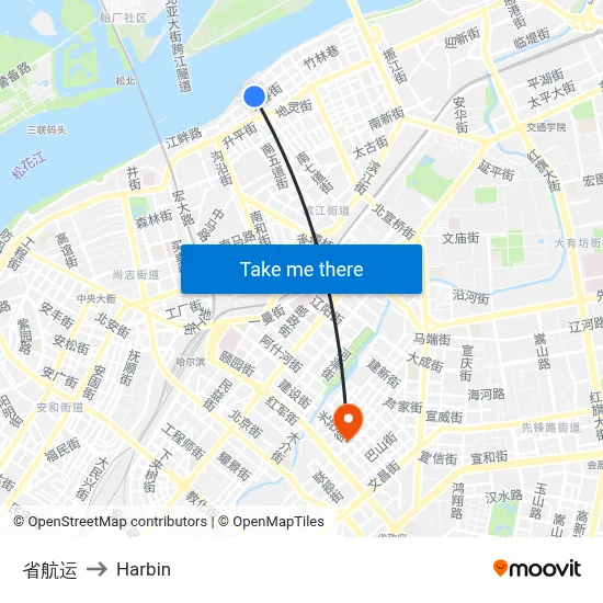 Provincial Shipping to Harbin map