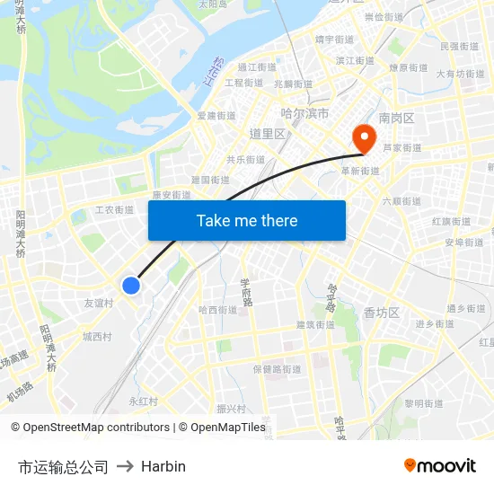 City Transport Corporation to Harbin map