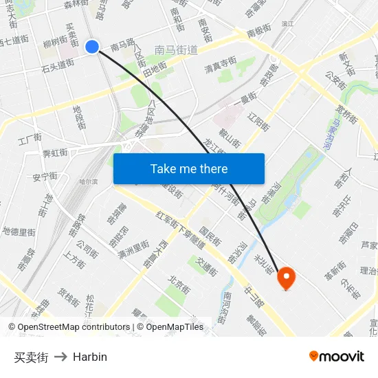 Buy and Sell Street to Harbin map