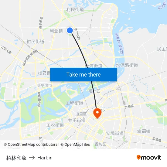 柏林印象 to Harbin map