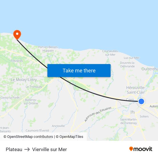 Plateau to Vierville sur Mer map