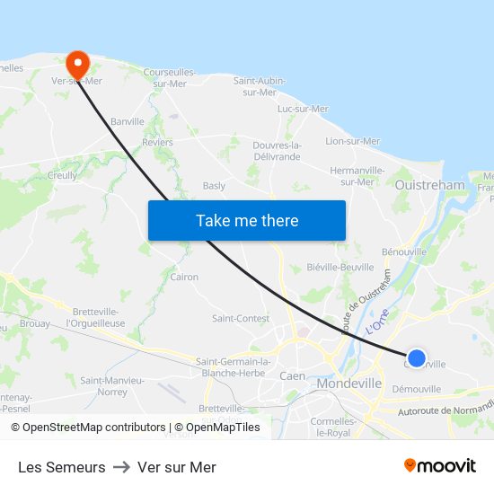 Les Semeurs to Ver sur Mer map
