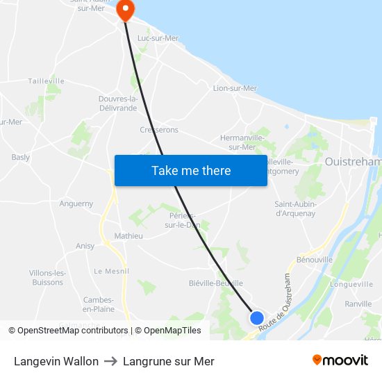 Langevin Wallon to Langrune sur Mer map