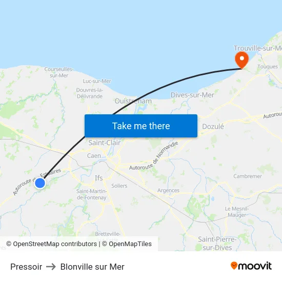 Pressoir to Blonville sur Mer map