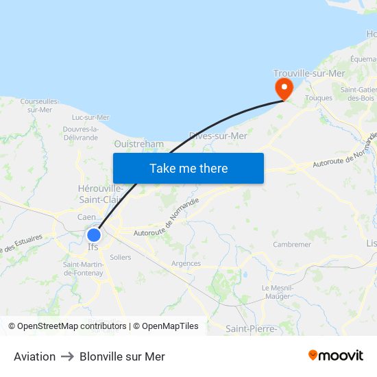 Aviation to Blonville sur Mer map