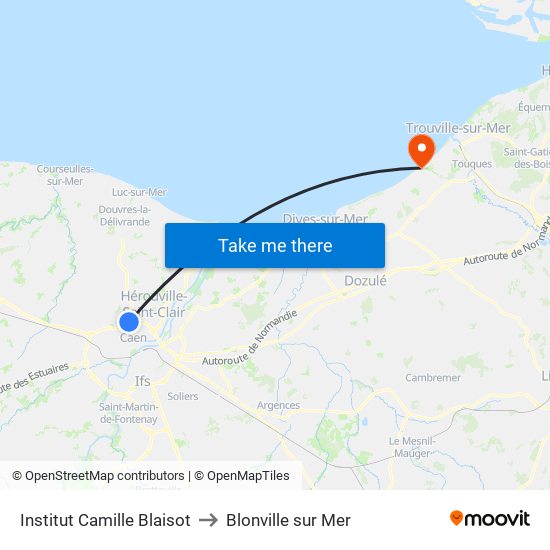 Institut Camille Blaisot to Blonville sur Mer map