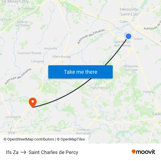 Ifs Za to Saint Charles de Percy map