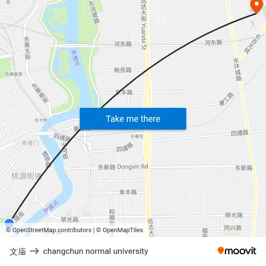 文庙 to changchun normal university map