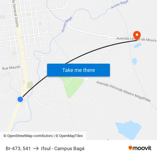 Br-473, 541 to Ifsul - Campus Bagé map