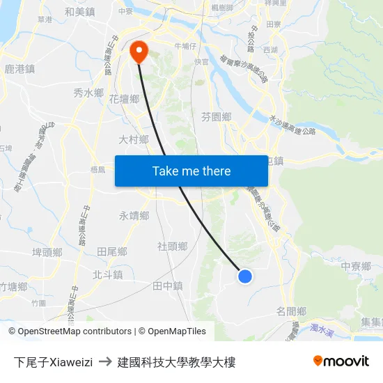 下尾子Xiaweizi to 建國科技大學教學大樓 map