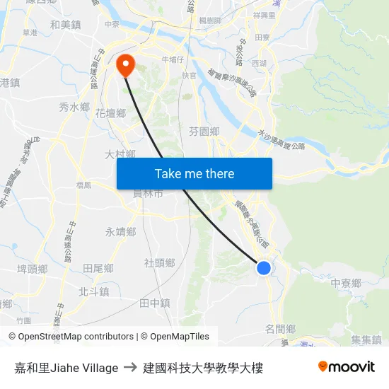 嘉和里Jiahe Village to 建國科技大學教學大樓 map