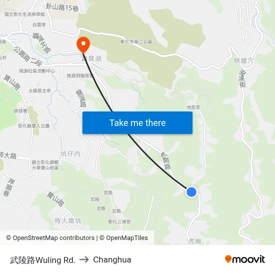 Wuling Rd. to Changhua map