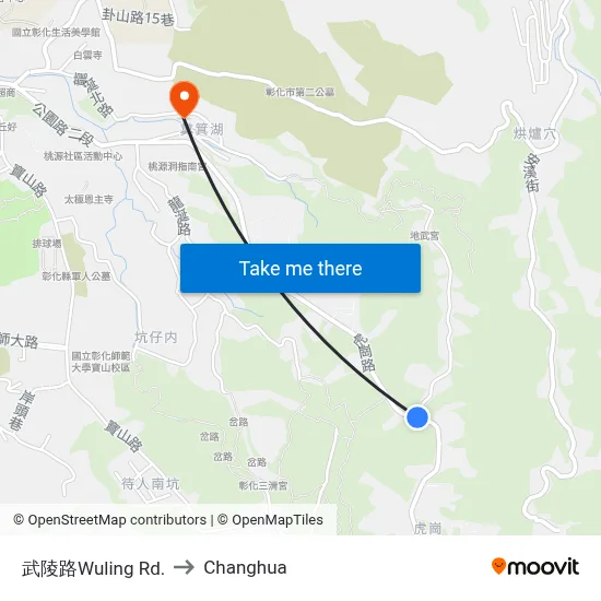 Wuling Rd. to Changhua map