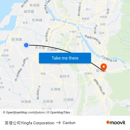 Yingfa Corporation to Caotun map