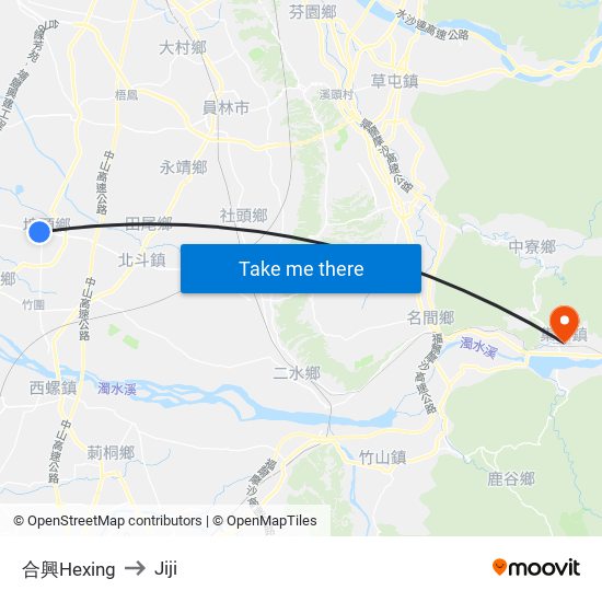 合興Hexing to Jiji map