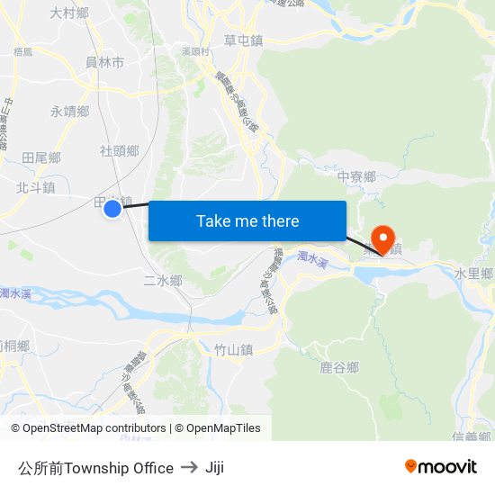 公所前Township  Office to Jiji map