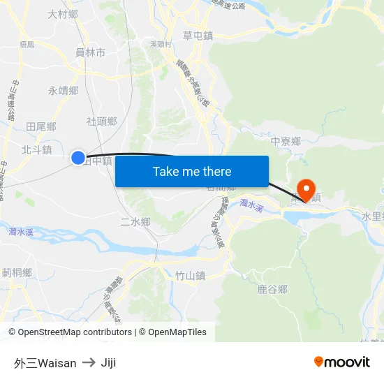 外三Waisan to Jiji map