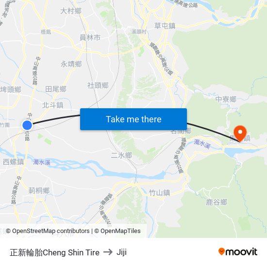 正新輪胎Cheng Shin Tire to Jiji map