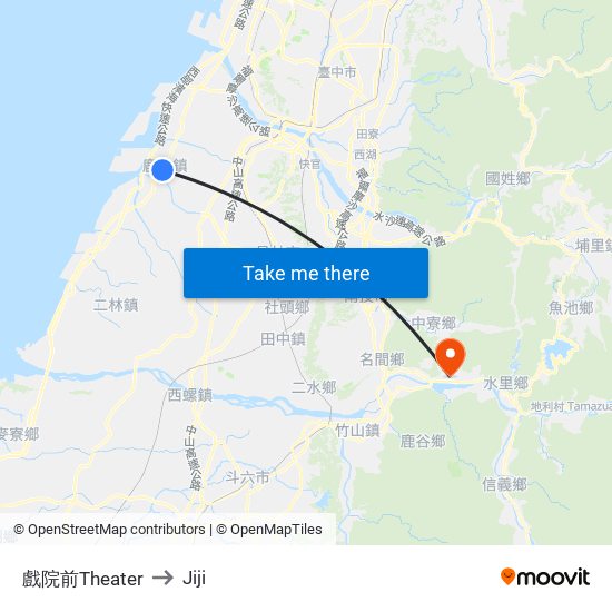 戲院前Theater to Jiji map