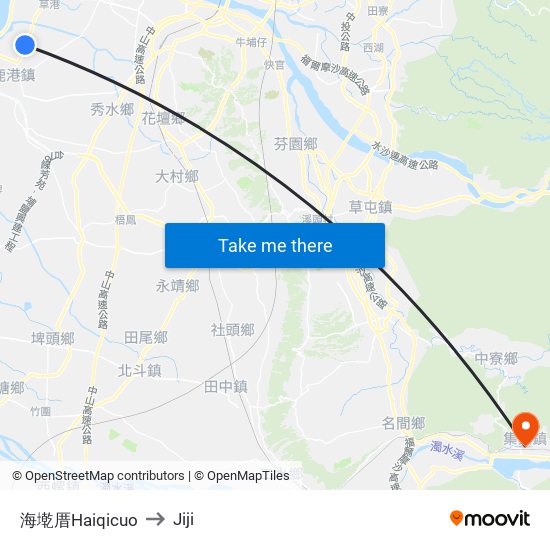 海墘厝Haiqicuo to Jiji map