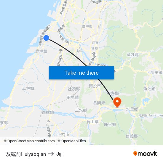 灰磘前Huiyaoqian to Jiji map