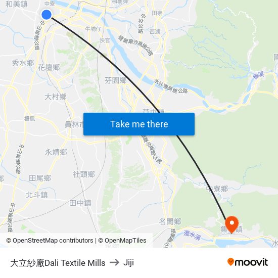 大立紗廠Dali Textile Mills to Jiji map