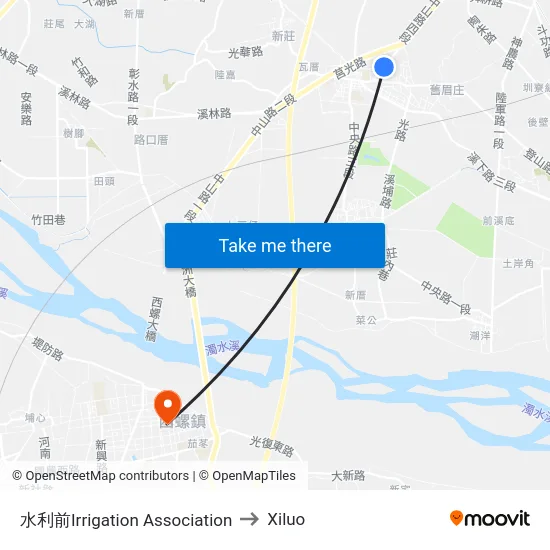水利前Irrigation Association to Xiluo map