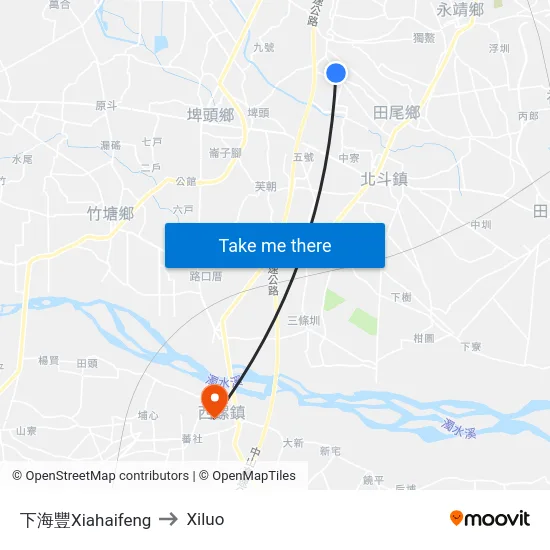 下海豐Xiahaifeng to Xiluo map