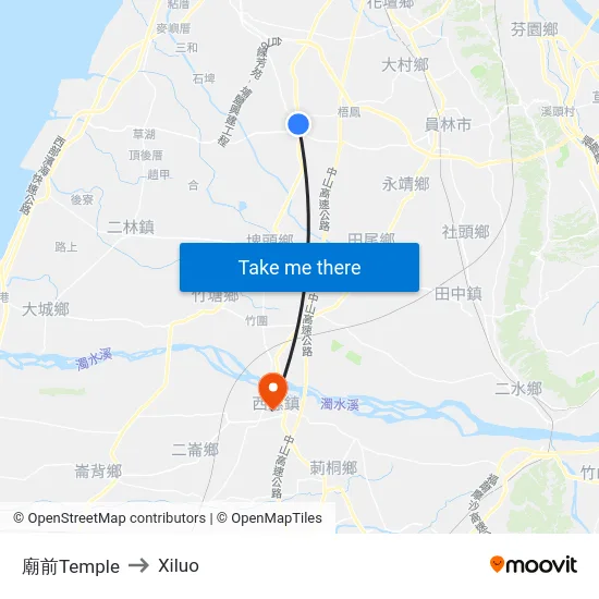 廟前Temple to Xiluo map