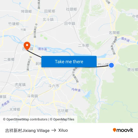 吉祥新村Jixiang Village to Xiluo map