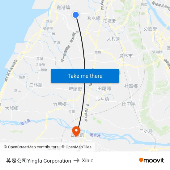 英發公司Yingfa Corporation to Xiluo map