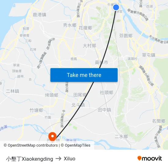 小墾丁Xiaokengding to Xiluo map