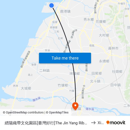 縉陽織帶文化園區[臺灣好行]The Jin Yang Ribbon Cultural Park to Xiluo map