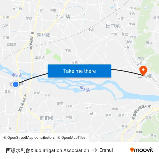Xiluo Irrigation Association to Ershui map