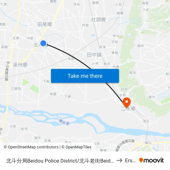 Beidou Police District/Beidou Old Street to Ershui map
