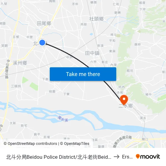 Beidou Police District/Beidou Old Street to Ershui map