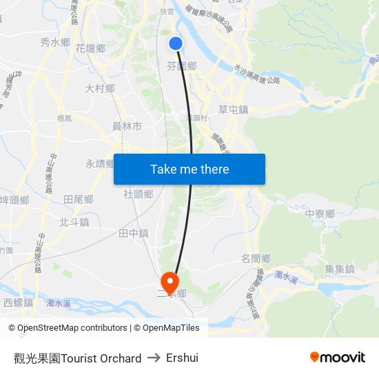 觀光果園Tourist Orchard to Ershui map