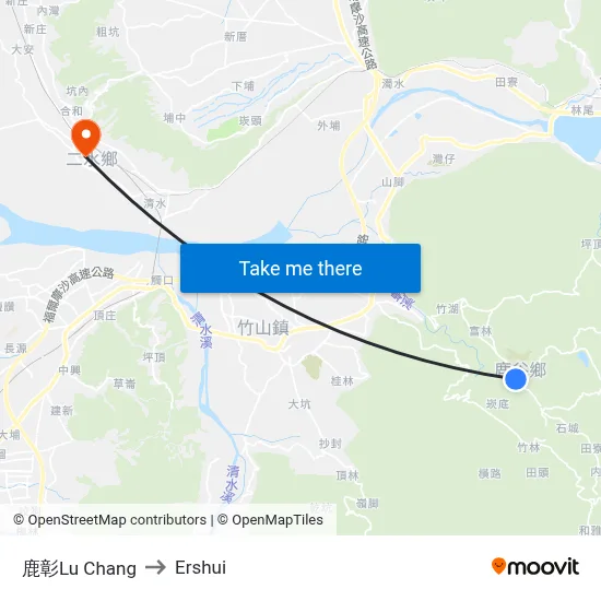 鹿彰Lu Chang to Ershui map