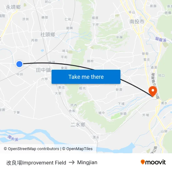 Improvement Field to Mingjian map