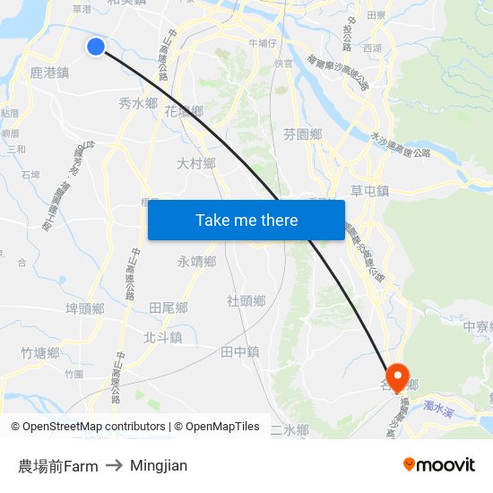 農場前Farm to Mingjian map