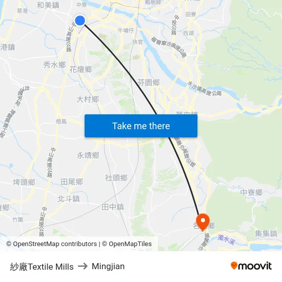 紗廠Textile Mills to Mingjian map