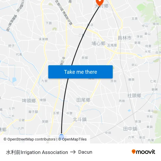 水利前Irrigation Association to Dacun map