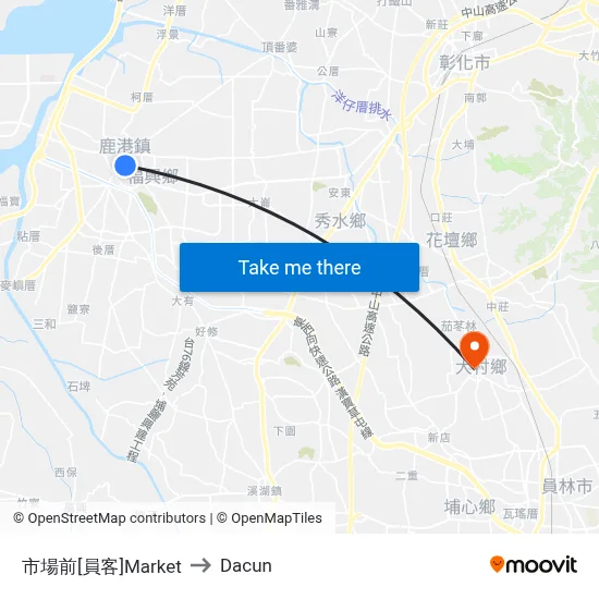 市場前[員客]Market to Dacun map