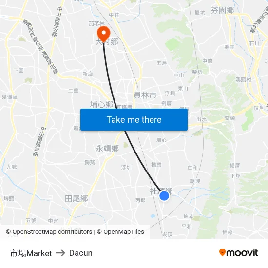 市場Market to Dacun map