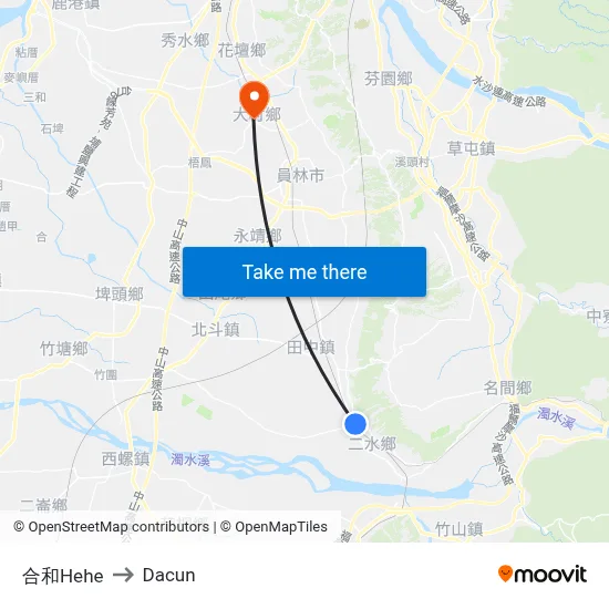 合和Hehe to Dacun map