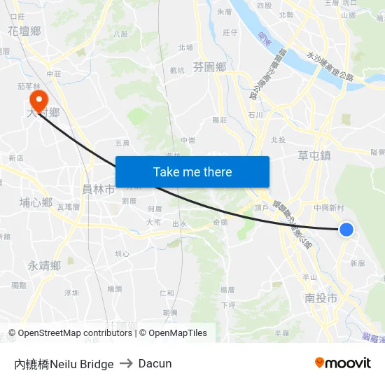 內轆橋Neilu Bridge to Dacun map