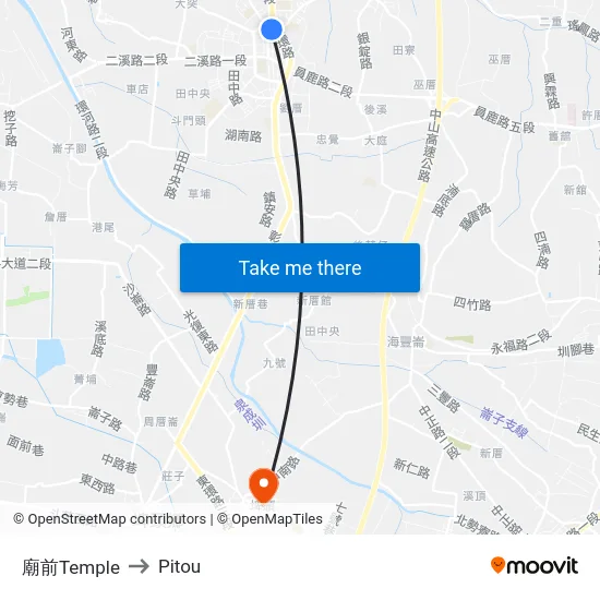 廟前Temple to Pitou map