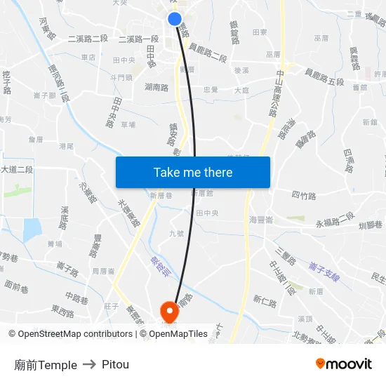廟前Temple to Pitou map